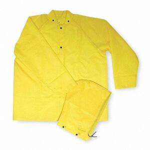 DESCRIPTION: (24) FLAME RESISTANT RAIN JACKET BRAND/MODEL: CONDOR #4PCR1 INFORMATION: YELLOW RETAIL$: $61.00 PER COAT SIZE: LARGE QTY: 24