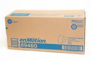 DESCRIPTION: (1) CASE OF (6) TOWEL ROLLS BRAND/MODEL: ENMOTION #89460 RETAIL$: $64.99 EA SIZE: 10" QTY: 1