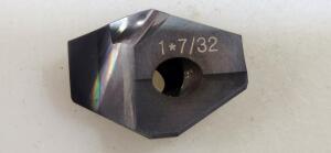 DESCRIPTION: (8) SOLID CARBIDE REPLACABLE TIP DRILL BRAND/MODEL: HERTEL 56868326 RETAIL$: 57.60 EA SIZE: 1-7/32" QTY: 8