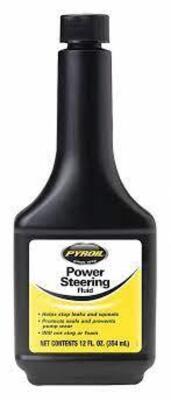 DESCRIPTION: (6) POWER STEERING FLUID BRAND/MODEL: PYROIL #21A068 RETAIL$: $5.47 EA SIZE: 12 OZ QTY: 6