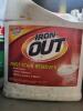 DESCRIPTION: (1) RUST STAIN REMOVER BRAND/MODEL: IRON OUT #60MM34 RETAIL$: $53.00 EA SIZE: 1 GALLON QTY: 1 - 2