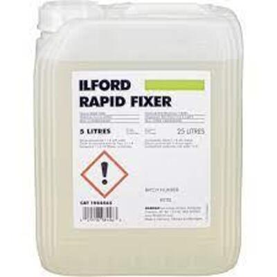 DESCRIPTION: (1) RAPID FIXER FILM AND PAPER FIXER BRAND/MODEL: ILFORD RETAIL$: $50.0 EA SIZE: 5 L QTY: 1