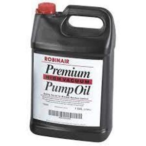 DESCRIPTION: (1) PREMIUM HIGH VACUUM PUMP OIL BRAND/MODEL: ROBINAIR #PN13204 RETAIL$: $26.66 EA SIZE: 1 GAL QTY: 1