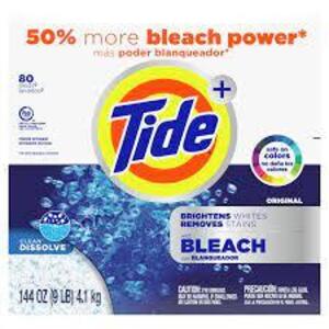 DESCRIPTION: (1) POWDER LAUNDRY DETERGENT BRAND/MODEL: TIDE INFORMATION: ORIGINAL RETAIL$: $40.00 EA SIZE: 68 EA QTY: 1