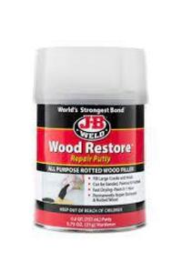 DESCRIPTION: (2) WOOD RESTORE REPAIR PUTTY BRAND/MODEL: JB WELD RETAIL$: $30.00 EA SIZE: 0.8 QT QTY: 2