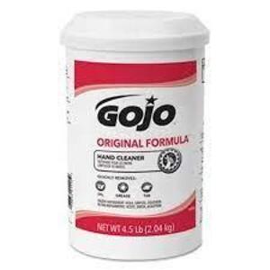 DESCRIPTION: (6) HAND CLEANER BRAND/MODEL: GOJO RETAIL$: $20.00 EA SIZE: 4.5 LB EA QTY: 6