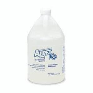 DESCRIPTION: (1) HAND SANITIZER SPRAY BRAND/MODEL: ALPET RETAIL$: $35.00 EA SIZE: 1 GALLON QTY: 1