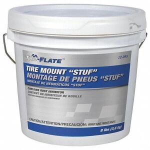 DESCRIPTION: (1) CONCENTRATED TIRE MOUNTING LUBRICANT BRAND/MODEL: TRU-FLATE #1EKX6 RETAIL$: $44.09 EA SIZE: 8LB QTY: 1