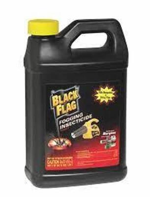 DESCRIPTION: (1) FLYING INSECT KILLER DRY FOG BRAND/MODEL: BLACK FLAG #6FJE9 INFORMATION: DEET FREE RETAIL$: $23.11 EA SIZE: 1 GALLON QTY: 1