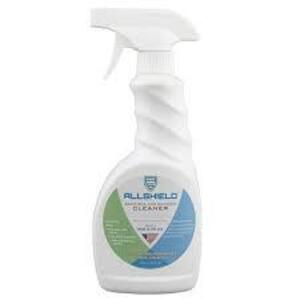 DESCRIPTION: (6) SPRAY SANITIZER AND SURFACE CLEANER BRAND/MODEL: ALL SHIELD RETAIL$: $9.08 EA SIZE: 16 FL OZ QTY: 6