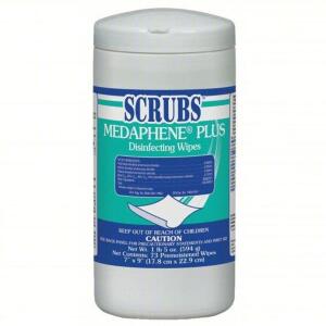 DESCRIPTION: (4) DISINFECTANT WIPES BRAND/MODEL: SCRUBS #54VH90 RETAIL$: $80.00 TOTAL SIZE: 9X7 QTY: 4