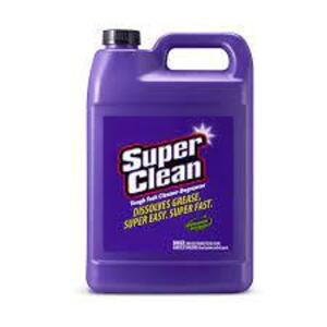 DESCRIPTION: (1) CLEANER AND DEGREASER BRAND/MODEL: SUPERCLEAN #3ZLD2 RETAIL$: $17.78 EA SIZE: 1 GALLON QTY: 1