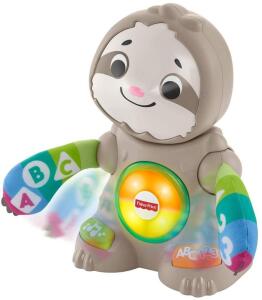 DESCRIPTION: (1) SMOOTH MOVES SLOTH BRAND/MODEL: FISHER PRICE INFORMATION: CLAPS HANDS AND BOBS HEAD TO LIGHTS & MUSIC RETAIL$: $39.99 QTY: 1