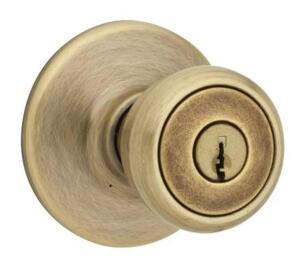 (6) KWIKSET SECURITY KEYED ENTRY DOOR KNOBSET