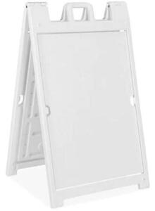 (1) DELUXE PLASTIC A-FRAME SIGN