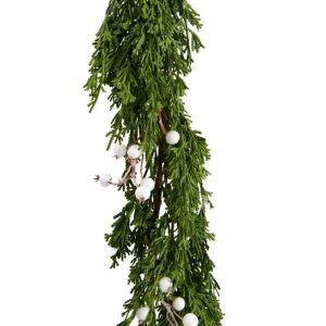 DESCRIPTION: (1) WHITE BERRY GARLAND BRAND/MODEL: MY TEXAS HOUSE RETAIL$: $34.98 QTY: 1