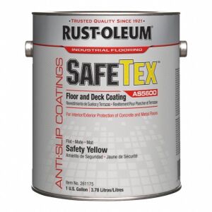 DESCRIPTION: (1) FLOOR AND DECK COATING BRAND/MODEL: RUSTOLEUM SAFE TEXT RETAIL$: $177.50 EA SIZE: 1 GALLON QTY: 1