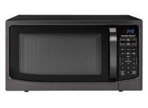 1.6 CU FT BLACK STAINLESS STEEL DIGITAL MICROWAVE OVEN