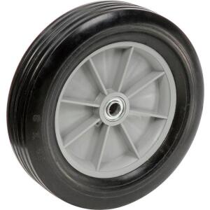 DESCRIPTION (2) GLOBAL INDUSTRIAL RUBBER WHEEL BRAND/MODEL T9FRP1007 ADDITIONAL INFORMATION BLACK & GRAY/FOR HD TILT TRUCKS/RETAILS AT $62.95 EACH SIZ