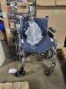 DESCRIPTION: (1) WHEELCHAIR BRAND/MODEL: MEDLINE EXCEL 2000 #MDS806300D INFORMATION: BLUE RETAIL$: $249.99 EA SIZE: REMOVABLE ARMS AND TRAY QTY: 1 - 3