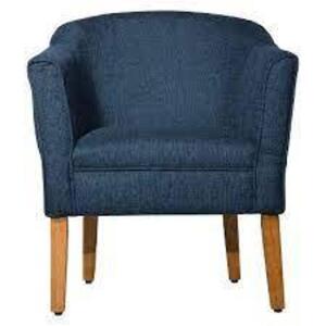 DESCRIPTION: (2) ACCENT CHAIR BRAND/MODEL: JACOBS #249083577 INFORMATION: NAVY BLUE, IMAGES ARE FOR ILLUSTRATION PURPOSES ONLY AND MAY NOT BE AN EXACT