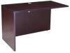 DESCRIPTION: (1) OFFICE REVERSIBLE RETURN DESK BRAND/MODEL: NORSTAR OFFICE PRODUCTS INFORMATION: SLATED GREY/BROWN RETAIL$: $148.95 EA SIZE: REVERSIBL