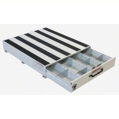 DESCRIPTION: (1) TURCK OR VAN STORAGE DRAWER BRAND/MODEL: WEATHER GUARD #13R548 INFORMATION: WHITE RETAIL$: $1742.77 EA SIZE: 9 IN HT, 39 3/4 IN WD, 4