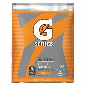 DESCRIPTION: (1) CASE OF (40) PACKS OF SPORTS DRINK MIX BRAND/MODEL: GATORADE #3UYW6 INFORMATION: ORANG RETAIL$: $161.60 EA SIZE: 8.5 OZ QTY: 1
