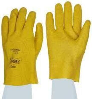 DESCRIPTION: (24) PAIRS OF WORK GLOVES BRAND/MODEL: SHOWA #960S-08 INFORMATION: YELLOW RETAIL$: $3.59 PER PAIR SIZE: 8 SMALL QTY: 24