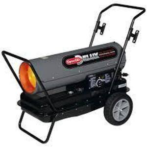 DESCRIPTION: (1) DELUXE PORTABLE FORCED AIR HEATER BRAND/MODEL: DYNA-GLO INFORMATION: GRAY RETAIL$: $299.00 EA SIZE: 80000 BTUS, 13 GAL FUEL TANK QTY: