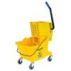 DESCRIPTION: (1) BUCKET/WRINGER WITH SIDE PRESS BRAND/MODEL: CARLISLE INFORMATION: YELLOW RETAIL$: $49.99 EA SIZE: 26 QT QTY: 1