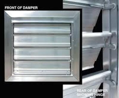 DESCRIPTION: (10) BACK DRAFT DAMPER BRAND/MODEL: THERMON HEATING SYSTEMS INFORMATION: ALUMINUM RETAIL$: $372.49 EA SIZE: 12" QTY: 10