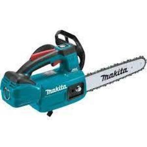 DESCRIPTION: (1) BRUSHLESS TOP HANDLE CHAINSAW BRAND/MODEL: MAKITA INFORMATION: BLUE RETAIL$: $229.00 EA SIZE: 10", 18 VOLT QTY: 1