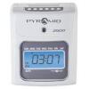 DESCRIPTION: (1) AUTO ALIGNING TIME CLOCK BRAND/MODEL: PYRAMID #2500 INFORMATION: WHITE RETAIL$: $188.95 EA QTY: 1