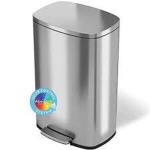 DESCRIPTION: (1) TRASH CAN BRAND/MODEL: MAINSTAYS INFORMATION: STAINLESS RETAIL$: $55.00 EA SIZE: 13.2 GALLON QTY: 1