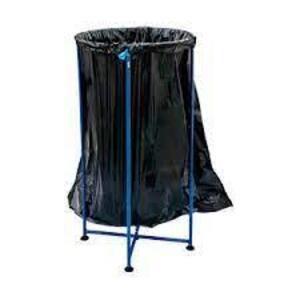 DESCRIPTION: (1) PORTABLE STEEL TRASH CAN BRAND/MODEL: PORTOTRASH INFORMATION: BLUE RETAIL$: $45.95 EA QTY: 1