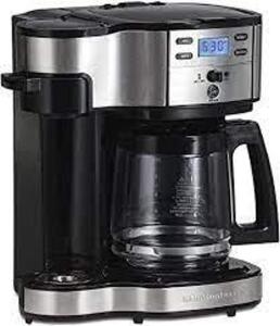 DESCRIPTION: (1) 2 WAY BREWER BRAND/MODEL: HAMILTON BEACH 49980A RETAIL$: $84.99 EA SIZE: 12 CUP QTY: 1