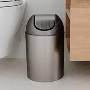 DESCRIPTION: (1) SMALL TRASH CAN BRAND/MODEL: UMBRA MEZZO RETAIL$: $24.00 EA SIZE: 10L QTY: 1