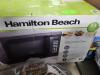 DESCRIPTION: (1) MICROWAVE OVEN BRAND/MODEL: HAMILTON BEACH INFORMATION: BLACK RETAIL$: $70.00 EA SIZE: 0.9 EA QTY: 1 - 2