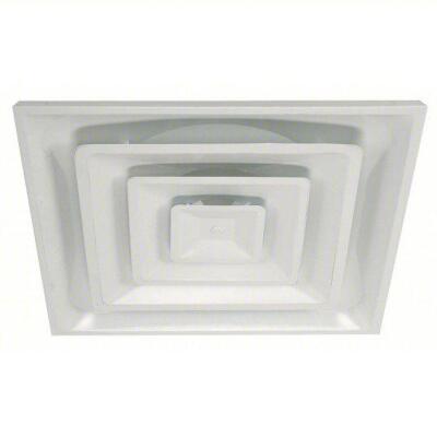 DESCRIPTION: (3) CEILING DIFFUSER BRAND/MODEL: PART NUMBER #4MJV3 INFORMATION: WHITE RETAIL$: $55.72 EA SIZE: 8IN DUCT SIZE SQUARE 4.5 IN DEPTH QTY: 3