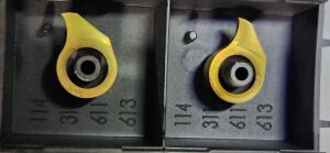 DESCRIPTION: (20) CARBIDE GROOVING INSERTS BRAND/MODEL: HORN RU114009408 TN35 RETAIL$: $ 21.75 PER INSERT QTY: 20