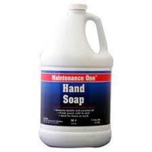 DESCRIPTION: (1) HAND SOAP BRAND/MODEL: MAINTENANCE ONE RETAIL$: $20.99 EA SIZE: 1 GALLON QTY: 1