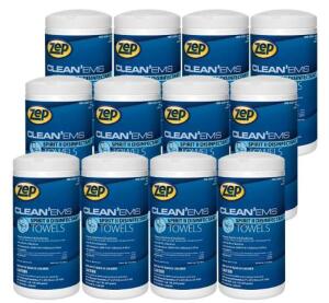 DESCRIPTION (12) ZEP SPIRIT II DISINFECTANT WIPES BRAND/MODEL 1839-174-1270 ADDITIONAL INFORMATION 40-WIPES/RETAILS AT $10.08 EACH SIZE 12" X 7" THIS