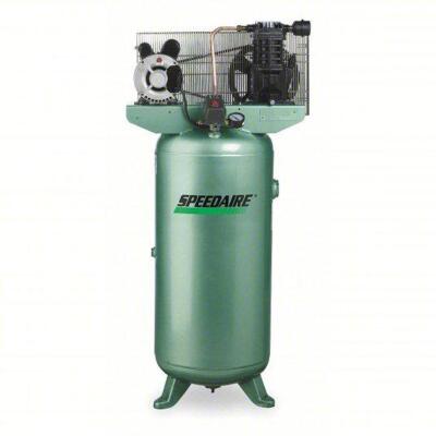 DESCRIPTION: (1) ELECTRIC AIR COMPRESSOR BRAND/MODEL: SPEEDAIRE/4B233E INFORMATION: 2HP, 1 STAGE, 4.9CFM, SPLASH LUBRICATED RETAIL$: $1,498.87 SIZE: 3