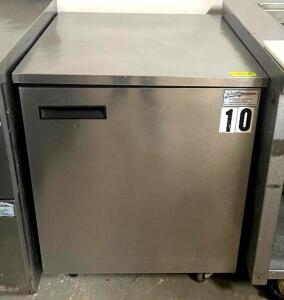 27" UNDERCOUNTER STAINLESS STEEL REFRIGERATOR