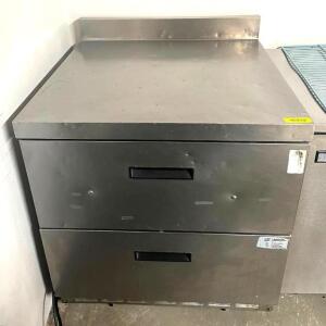 2-DRAWER STAINLESS STEEL WORKTOP REFRIGERATOR