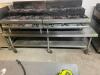82" STAINLESS STEEL EQUIPMENT STAND WITH STAINLESS UNDERSHELF AND WELDED LEGS - 2