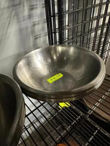 (6) 12" STAINLESS MIXING BOWLS