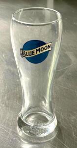 (6) BLUE MOON PILSNER GLASSES