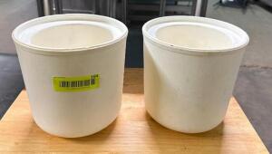 (2) INSULATED PLASTIC CONTAINERS